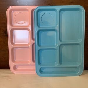 Potterybarn Kids Lunch Trays Pink & Blue